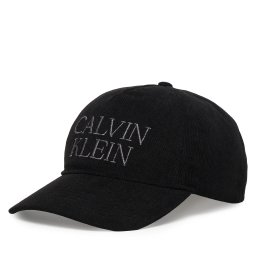 Шапка с козирка Calvin Klein Corduroy Graphic 5 Panel Cap LV04D5064G Черен