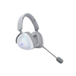 Слушалки Asus ROG Delta II Wireless Gaming Headset ( BT, ROG SpeedNova 2.4GHz, 3.5mm, 50mm Titanium-Plated Drivers, 10mm Super-Wideband Mic, 110HR, DualFlow Audio, For PC, Switch, PS5, Xbox)- Moonlight White