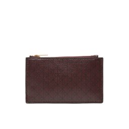 Calvin Klein Портфейл Emblem Aop Top Zip Cardcase LV04F1084G Кафяв