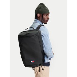 Раница Tommy Jeans Tjm Elevated Pu Multi Backpack AM0AM13407 Черен