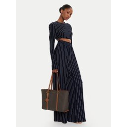 Дамска чанта MICHAEL Michael Kors Temple Tote 30R4G1LT3B Кафяв