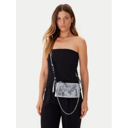 PINKO Дамска чанта Double Mini Al 25-26 PLTT 105359 A2OT Сребрист