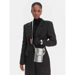 PINKO Дамска чанта Mini Bucket Manico 25-26 PLTT 105910 Сребрист