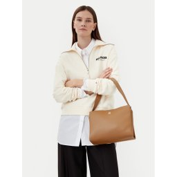 Tommy Hilfiger Дамска чанта Th Legacy Med Satchel AW0AW17173 Кафяв
