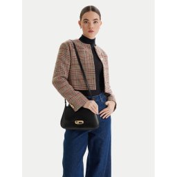 Calvin Klein Дамска чанта Hardware Flap Medium Crossbody LV04F3401G Черен