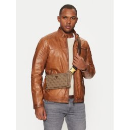 Guess Мъжка чантичка HMSILO P5114 Кафяв