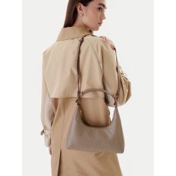 Calvin Klein Дамска чанта Emblem Aop Conv Shoulder Bag LV04F3298G Бежов