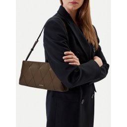 Calvin Klein Дамска чанта Ck Woven Elongated Shoulder Bag K60K612992 Кафяв