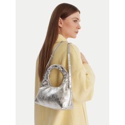 Calvin Klein Дамска чанта Puffy Aop Mini Bag With Strap LV04F3444G Сребрист
