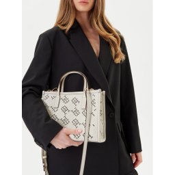 Tommy Hilfiger Дамска чанта Th City Mini AW0AW17500 Кремав