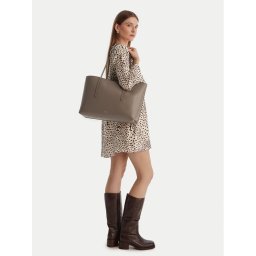 Calvin Klein Дамска чанта Foil Logo Tote W/Pouch LV04F3274G Бежов