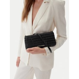 Calvin Klein Jeans Дамска чанта Rouched Zip Top Bag LV04K3090G Черен