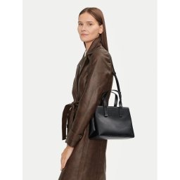 Calvin Klein Дамска чанта Ck Plaque Small Tote K60K612781 Черен