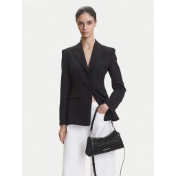 Calvin Klein Jeans Дамска чанта Ruched Layla Shoulder Bag LV04K3088G Черен