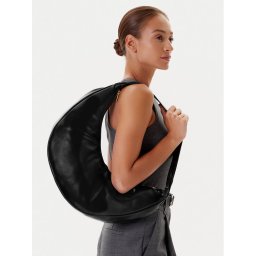 Calvin Klein Дамска чанта Pinched Soft Crescent Lg LV04F3009G Черен
