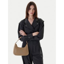 Calvin Klein Дамска чанта Bold Ck Small Shoulder Bag LV04F3230G Бежов