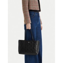 Calvin Klein Дамска чанта Quilted Small Tote LV04F3325G Черен