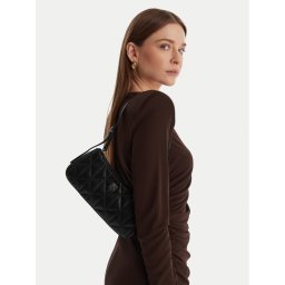Calvin Klein Дамска чанта Quilted Small Shoulder Bag LV04F3327G Черен