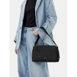 Calvin Klein Дамска чанта Ck Must Satchel_Mono K60K613181 Черен