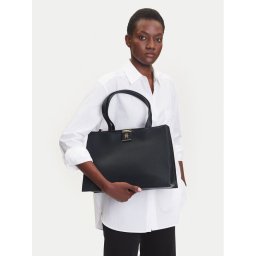 Tommy Hilfiger Дамска чанта Th Her Tote AW0AW17191 Черен