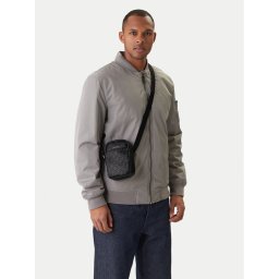 Calvin Klein Мъжка чантичка Emblem Aop Emboss Slim Reporter LV04D3228G Черен