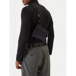 Calvin Klein Мъжка чантичка Emblem Aop Emboss Square Sling LV04D3277G Черен