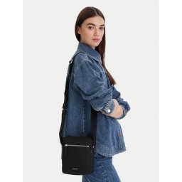 Calvin Klein Мъжка чантичка Embossed Woven Reporter LV04D3208G Черен