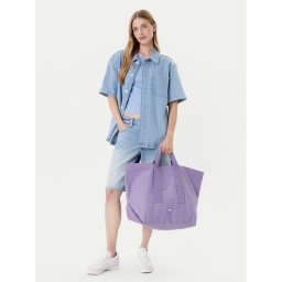 Tommy Jeans Дамска чанта Tjw Tote Edition Canvas AW0AW17542 Виолетов