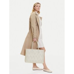 Calvin Klein Дамска чанта Ck Woven Medium Shopper K60K612994 Бял