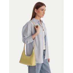 Calvin Klein Дамска чанта Foil Logo Conv Shoulder Bag LV04F3272G Жълт