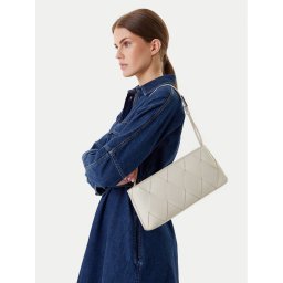 Calvin Klein Дамска чанта Ck Woven Elongated Shoulder Bag K60K612992 Бял