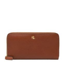 Портфейл LAUREN RALPH LAUREN Zip Cont Wlt 432876730004 Кафяв