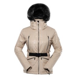 Women's ski jacket with ptx snow membrane ALPINE PRO DAMA white pepper
