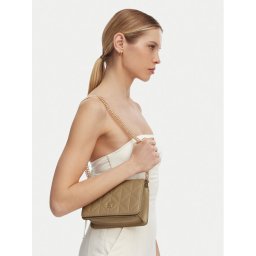 Calvin Klein Дамска чанта Quilted Mini Chain Bag LV04F3321G Бежов