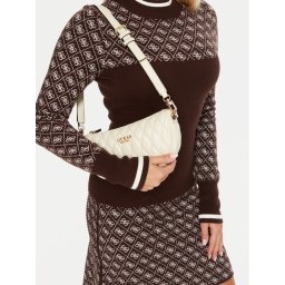 Guess Дамска чанта Valla Mini HWQG81 22720 Кремав
