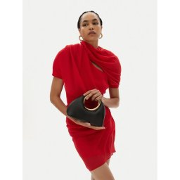 JACQUEMUS Дамска чанта Mini ring handbag 241BA395 Черен