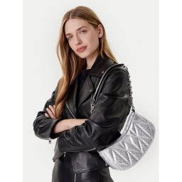 Guess Дамска чанта Aldina HWGY96 63170 Сребрист