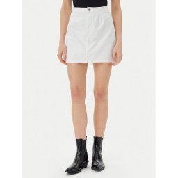 Calvin Klein Jeans Дънкова пола J20J225194 Бял Regular Fit
