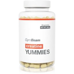 GymBeam Creatine Yummies желирани бонбони за подпомагане на спортните постижения вкус Pineapple 180 гр.