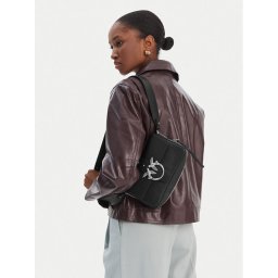 PINKO Дамска чанта Love One Slouchy Zip Mini AI 25-26 PLTT 105345 A2JG Черен