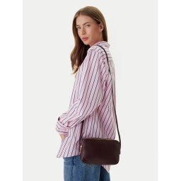 Calvin Klein Дамска чанта Emblem Aop Elongated Camera Bag LV04F3268G Бордо