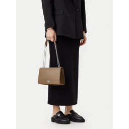 Calvin Klein Дамска чанта Ck Medium Conv Shoulder Bag_Mono K60K613138 Кафяв
