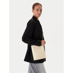 Calvin Klein Дамска чанта Line Ns Crossbody Lth Bag LV04F3005G Кремав
