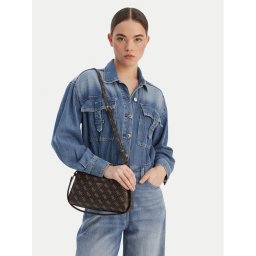 Guess Дамска чанта Noelle II Mini HWQG96 72730 Кафяв