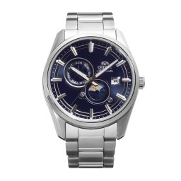 Orient RA-AK0315L – мъжки часовник, автоматичен, 41.5 mm, тъмносин, сапфир, ден/дата, слънце/луна
