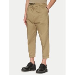AMI Paris Текстилни панталони HTR121.CO0103 Каки Oversize