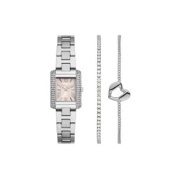 Michael Kors Комплект часовник и гривна Emery Set MK7514SET Сребрист