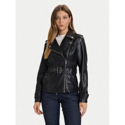 Morgan Яке от имитация на кожа 252-GPIL Черен Regular Fit