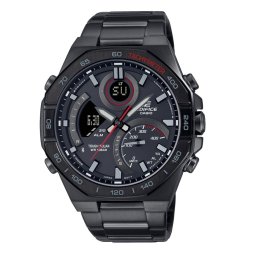 Casio ECB-950DC-1AEF – мъжки часовник, Edifice Bluetooth, слънчева енергия, 100 м, черен