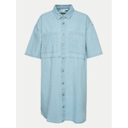 Roxy Дънкова рокля Pacific Night ERJDD03005 Син Relaxed Fit